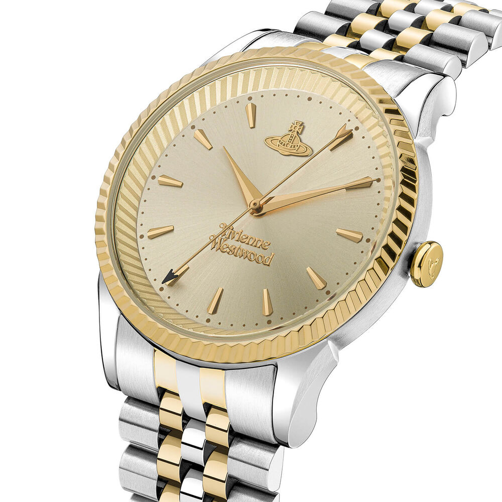 Vivienne Westwood Seymour 38mm Champagne Dial Two Tone Steel Bracelet Watch image number 1