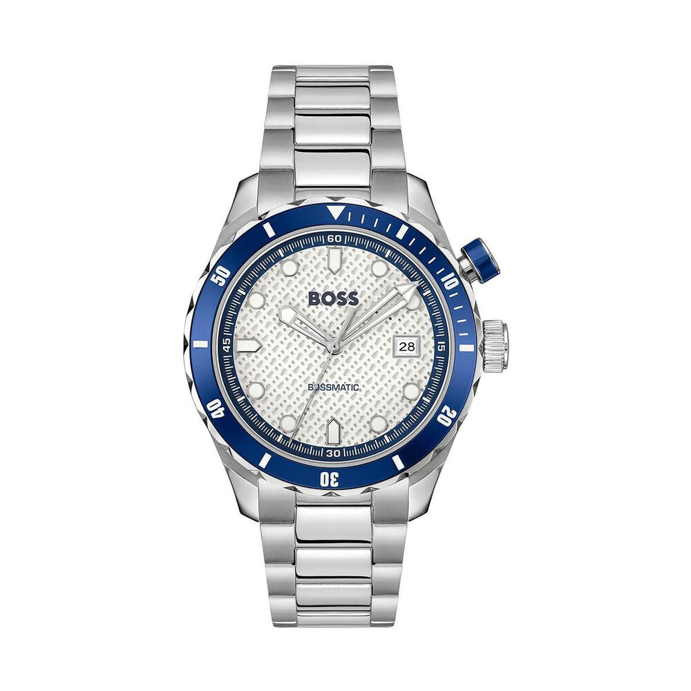 BOSS Bossmatic 42mm White Dial Stainless Steel Bracelet Watch