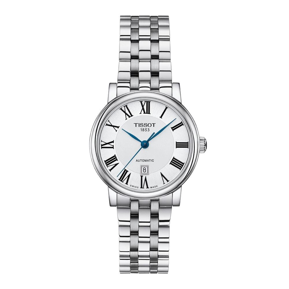 Tissot Carson Premium Automatic 30mm Silver Dial Steel Bracelet Watch image number 0