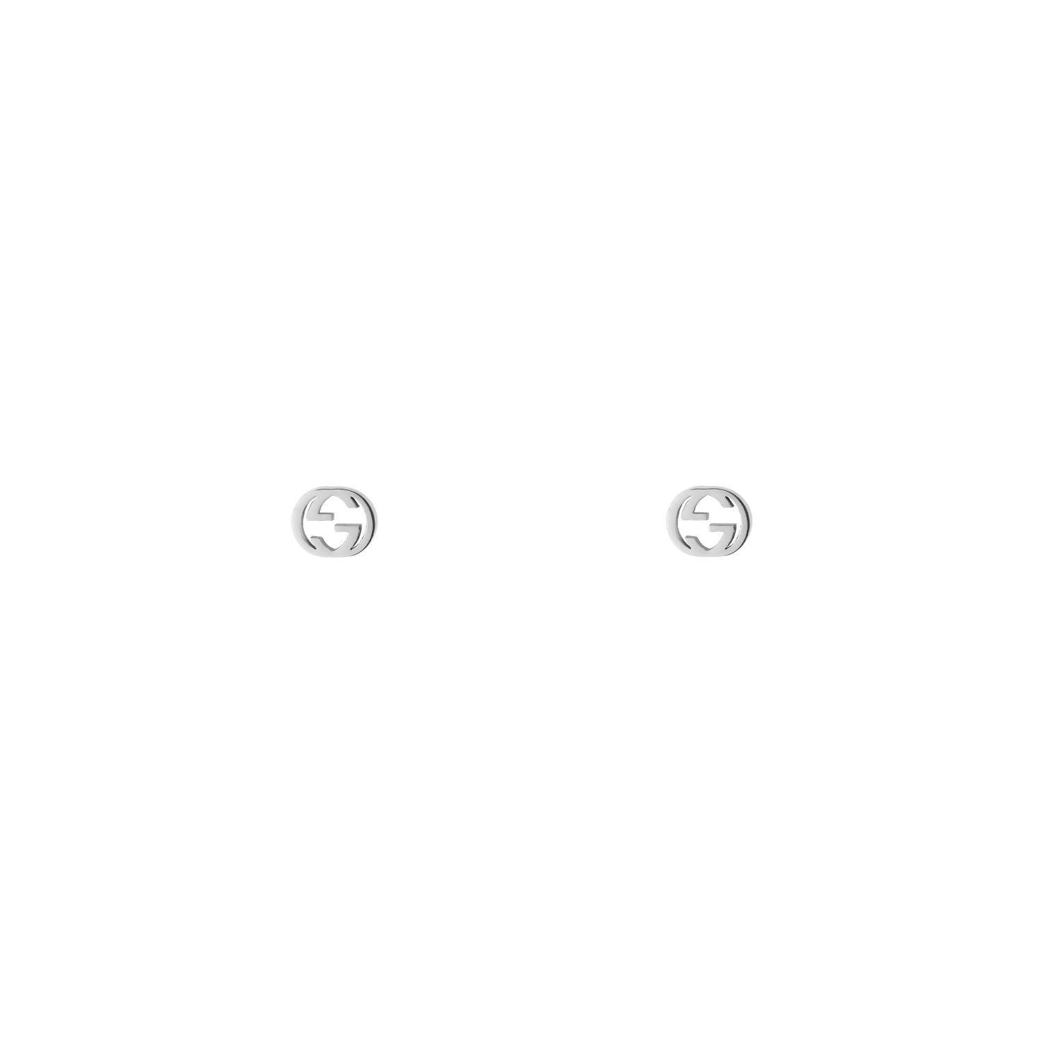 Interlocking 18ct Gold Stud Earrings Ladies