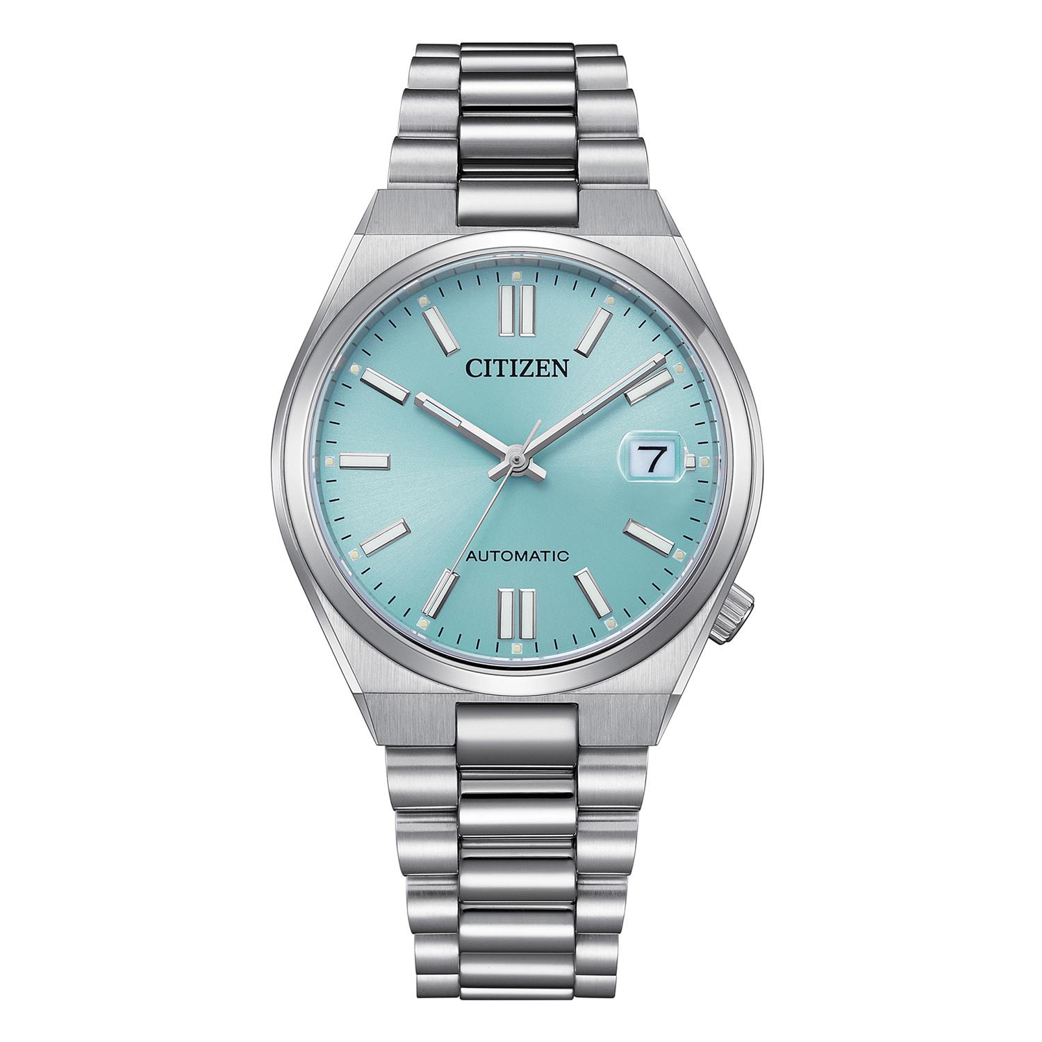 Tsuyosa 37mm Ice Blue Dial Steel Case Bracelet