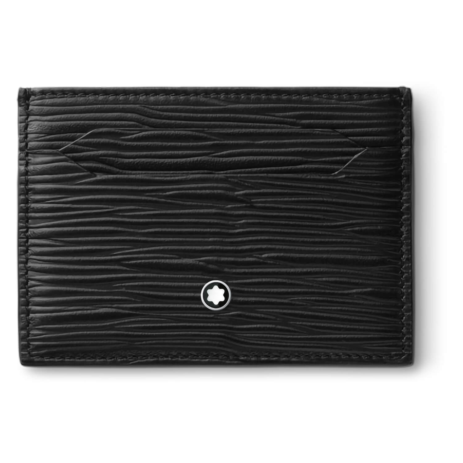 montblanc meisterstück 5 credit cards leather wallet
