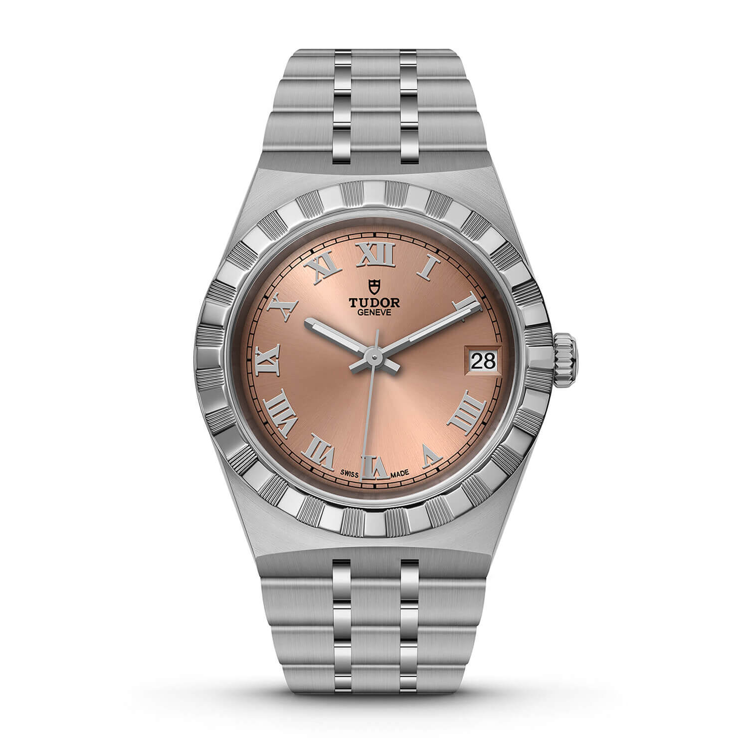 Royal 34mm Salmon Roman Numerals Dial Bracelet Ladies
