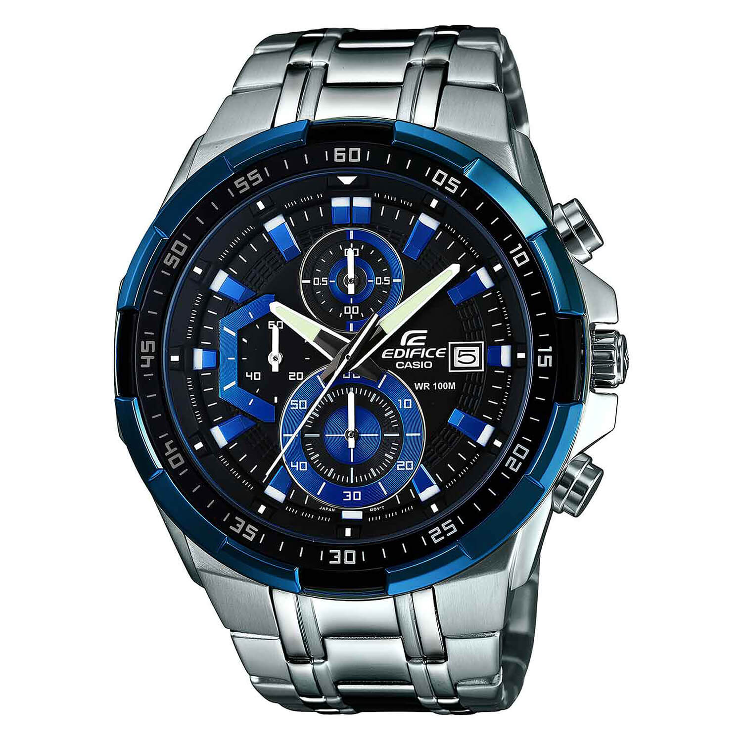 casio edifice men's chronograph stainless steel watch