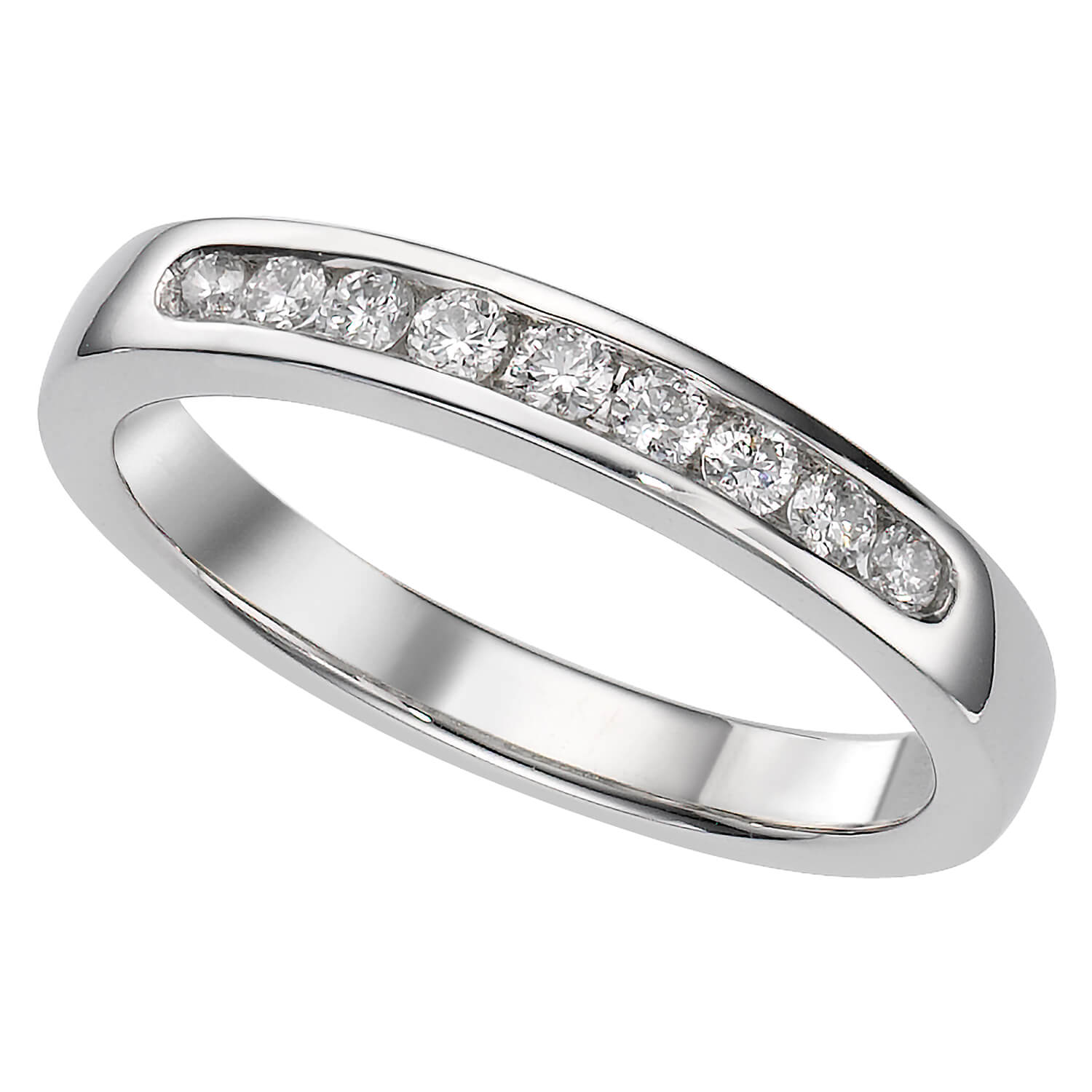 Platinum 0.25 carat diamond ring Ladies Size: K