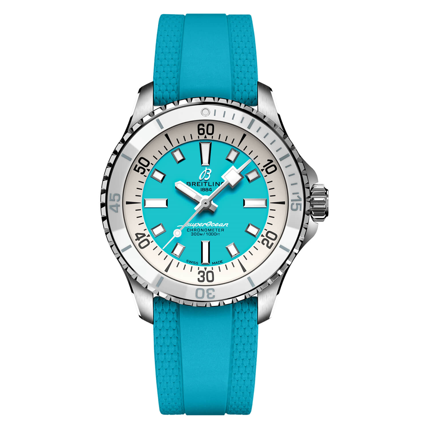 Superocean Automatic 36 Blue Dial Strap Ladies